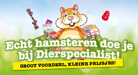 Hamsteren doe je bij de Dierspecialist